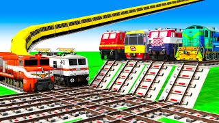 【踏切アニメ】あぶない電車 6️ TRAINS PASSING ON CRAZIEST amp DANGEROUS RAILROAD TRACKS [upl. by Assyl]