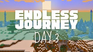 Endless Journey Day 3  Snowy Explorations and Taiga Village Discovery [upl. by Freya]