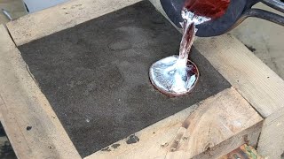 Metal Casting at Home using Foundry Sand Sand Casting [upl. by Ianteen41]