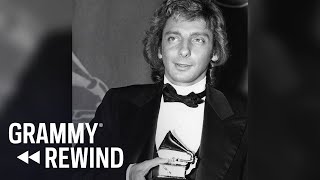 Watch Barry Manilow Win His First GRAMMY For “Copacabana At The Copa” In 1979  GRAMMY Rewind [upl. by Brande]