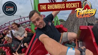 The Rhombus Rocket Rollercoaster OnRide POV  Fantasy Island [upl. by Hteik363]