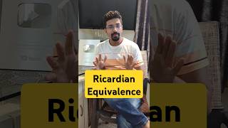 Ricardian Equivalence Theory in Economics shorts economy economics [upl. by Eislehc274]