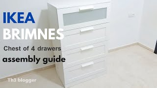 IKEA BRIMNES chest of 4 drawers assembly instructions very detailed [upl. by Older]