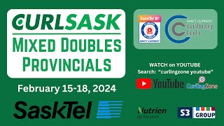 IngramTenetuik vs JohnsonSutherland  Draw 4  Saskatchewan Mixed Doubles Curling Provincials 2 [upl. by Brandon]