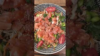 salmon poke bowl🥰🥰🥰 [upl. by Joslyn]