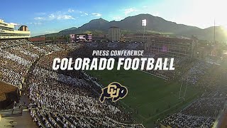 Colorado Football Week 2 Press Conference [upl. by Yert]