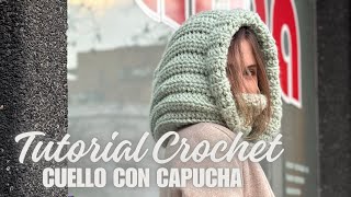 CUELLO CON CAPUCHA A CROCHET PARA EL FRIO POLAR ❄️ SÚPER FÁCIL Y RÁPIDO SUMATE Y TEJE UNO [upl. by Ariday97]