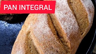 PAN INTEGRAL fácil para principiantes 🥖 Delicioso y rápido pan de harina integral [upl. by Luben]