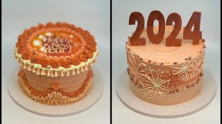 New Years Cake 2024  Happy New Year 2024 [upl. by Crespi]