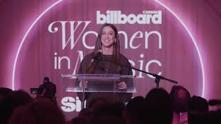 Alanis Morissette Accepts FirstEver Billboard Canada Women in Music Icon Award [upl. by Anceline]