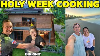 PHILIPPINES HOLY WEEK COOKING  Beach Home Province Life In Cateel Davao [upl. by Kiyoshi]