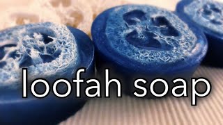 LOOFAH SOAP MAKING  easy DIY loofah soap bars for beginners [upl. by Joe]