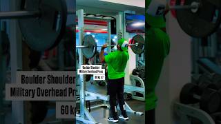 BOULDER SHOULDER  MILITARY OVERHEAD PRESS [upl. by Nagar284]