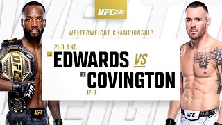 UFC 296 Leon Edwards vs Colby Covington Highlights [upl. by Hadeehsar835]