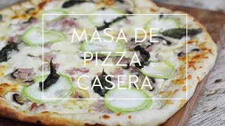 COMO HACER MASA DE PIZZA CASERA FACIL Y RAPIDA  Las María Cocinillas [upl. by Paapanen]