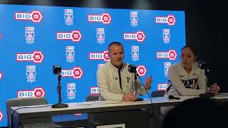 Penn Womens Coach Mike McLaughlin Postgame vs LaSalle Big 5 Womens Classic 12624 [upl. by Assirol753]