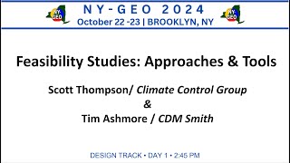 Geothermal Feasibility StudiesApproaches and Tools [upl. by Kcinomod943]