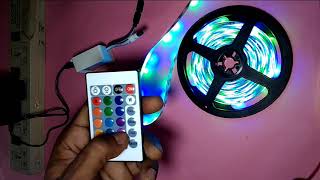 LED Strip Light RGB Controller Installation Guide step by step led strip lights amazon led strip [upl. by Annaear307]