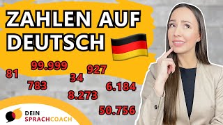 ZAHLEN auf Deutsch Hörverstehen Deutsch  Deutsch lernen  Learn German [upl. by Nilrak]