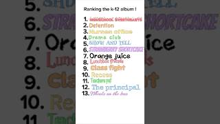 Ranking the k12 album k12 melainemartinez melanie shorts [upl. by Marelya]