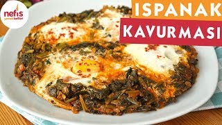 Yumurtalı Ispanak Kavurması Tarifi  Anne usulü [upl. by Ttirrem]