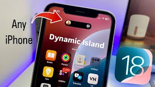 How to enable Dynamic Island on any iPhone iOS 18 [upl. by Ssirk334]