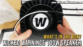 New Product Wicked Warnings 100W Emergency Vehicle Siren Speaker [upl. by Leviram451]