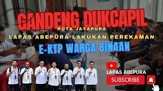 Gandeng Dukcapil Kota Jayapura Lapas Abepura Perekaman eKTP Warga Binaan [upl. by Ilke]