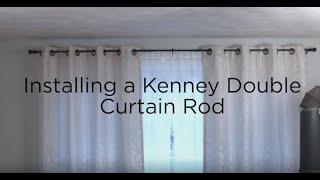 Kenney Double Curtain Rod Installation [upl. by Aihsei470]