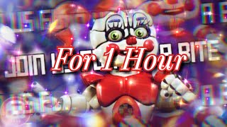 Join Us For A Bite Remastered For 1 Hourquot by JT Music FNAF SISTER LOCATION Song SFM  1 Hour [upl. by Aretak629]