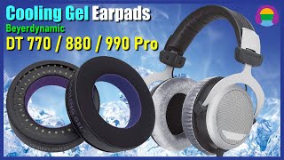 Cooling Gel Earpads for Beyerdynamic DT 770  880  990  1770  1990 Pro Headphones [upl. by Eldnik841]