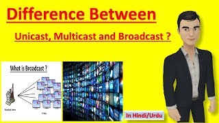 Difference Between Unicast Multicast and Broadcast  in hindi [upl. by Vidovik]