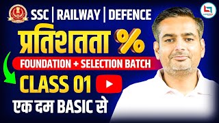 Percentage 1  Maths  Percentage Tricks in Maths  Percentage by Rakesh yadav Sir ssc [upl. by Harpole581]