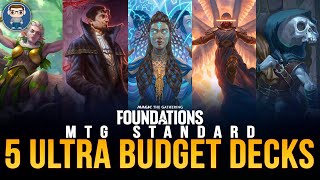 5 SUPER BUDGET Standard Decks with JUST 5 Rares  MTG Arena [upl. by Eriuqs]