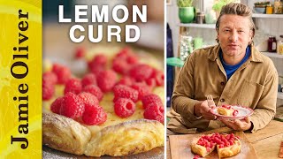 Lemon Curd Tart  Jamies 5 Ingredient Meals  Channel 4 Mondays 8pm [upl. by Anilorak]