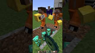 He Turned Friends to Stone But I Have Time Stop Skills shorts minecraft meme [upl. by Ramej471]