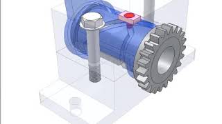 Converting rotation into coaxial rotary oscillation [upl. by Vassar]