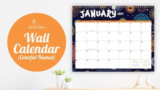 📅 Brighten Your Space with Our Colorful 2024 Wall Calendar 🌈  20242025 Calendar Landscape 🌟 [upl. by Wally]