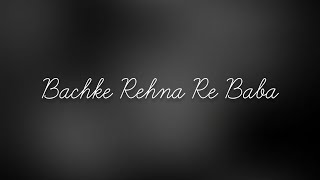 Bachke Rehna Re baba  Amitabh Bachchan  RD BurmanAsha Bhosle Kishore Kumar  Pukar  Status [upl. by Yeliw]