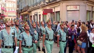 LEGIÓN EN LAS CALLES DE MÁLAGA SPANISH LEGION [upl. by Yentnuoc111]