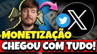 Como MONETIZAR no X antigo Twitter no Brasil Está pagando MAIS que o YOUTUBE Confira [upl. by Eentruoc]