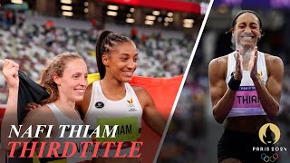 Nafi Thiam Wins Third Heptathlon Title in a Row Katarina JohnsonThompson Silver Noor Vidts Bronze [upl. by Ingemar]