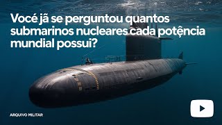 Top 5 Países com mais Submarinos do mundo [upl. by Rapsag]