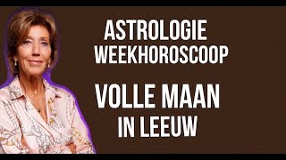 ASTROLOGIE WEEKHOROSCOOP 20 TOT 27 JANUARI 2024 25 JANUARI 2024 STAAT DE VOLLE MAAN IN LEEUW [upl. by Kauslick331]