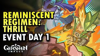 Reminiscent Regimen Thrill Day 1 Event Guide  Genshin Impact [upl. by Auerbach]