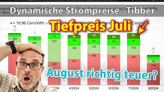 Tiefpreis im Juli  droht der quotPreisschockquot im August Mein Juli 2024 mit tibber [upl. by Isabeau486]