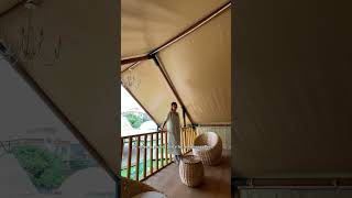 Glamping Safari Tent Loft With Bathroom For Family [upl. by Berkshire]