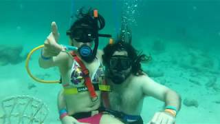 Snuba Diving In The Dominican Republic During Panic En La Playa 2014 [upl. by Teiv]