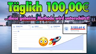 100€ PRO TAG mit wenig Arbeit💰🤑 Online Geld verdienen 2024  Passives Einkommen [upl. by Farris474]