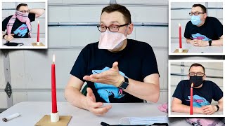 How Well Do Different Types of Face Masks Work  Airflow Test [upl. by Inahc]